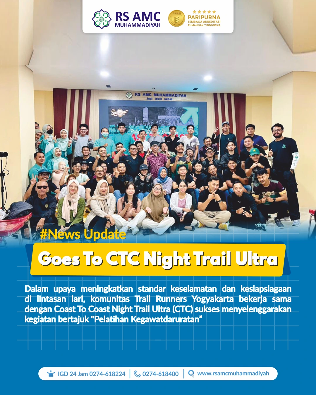 SUKSES GELAR PELATIHAN KEGAWATDARURATAN COAST TO COAST 2026