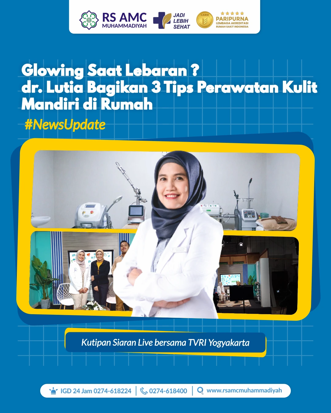 Glowing Saat Lebaran? dr.Lutia Bagikan 3 Tips Perawatan Kulit Mandiri di Rumah  