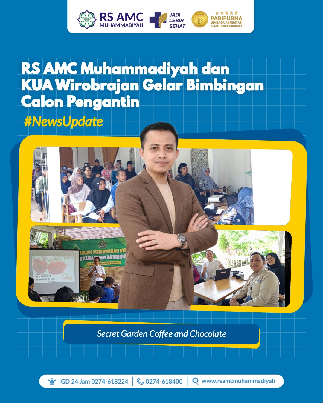 Perkuat Fondasi Keluarga RS AMC Muhammadiyah dan KUA Wirobrajan Gelar Bimbingan Calon Pengantin