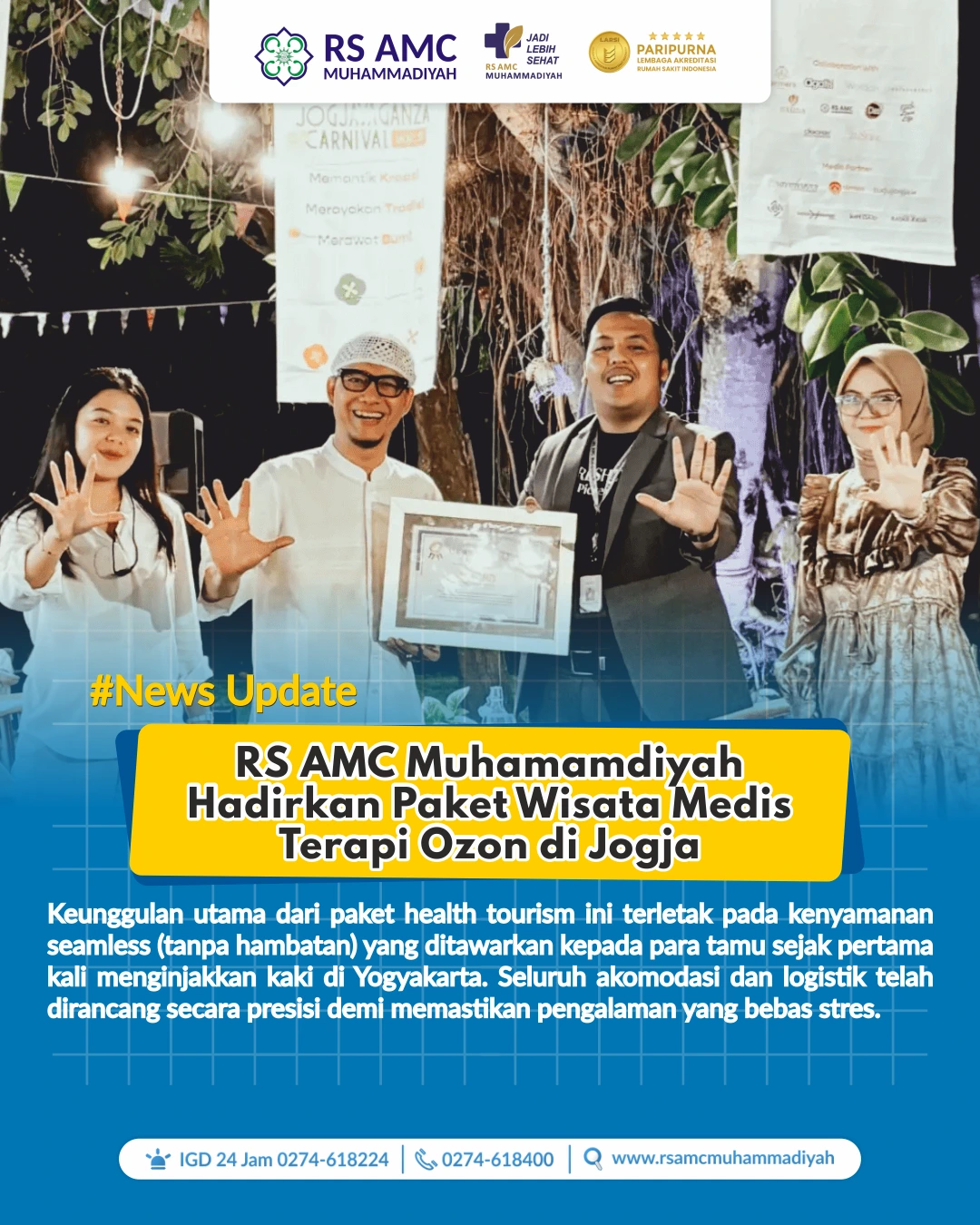 RS AMC Muhammadiyah Luncurkan Paket Wisata Medis Eksklusif