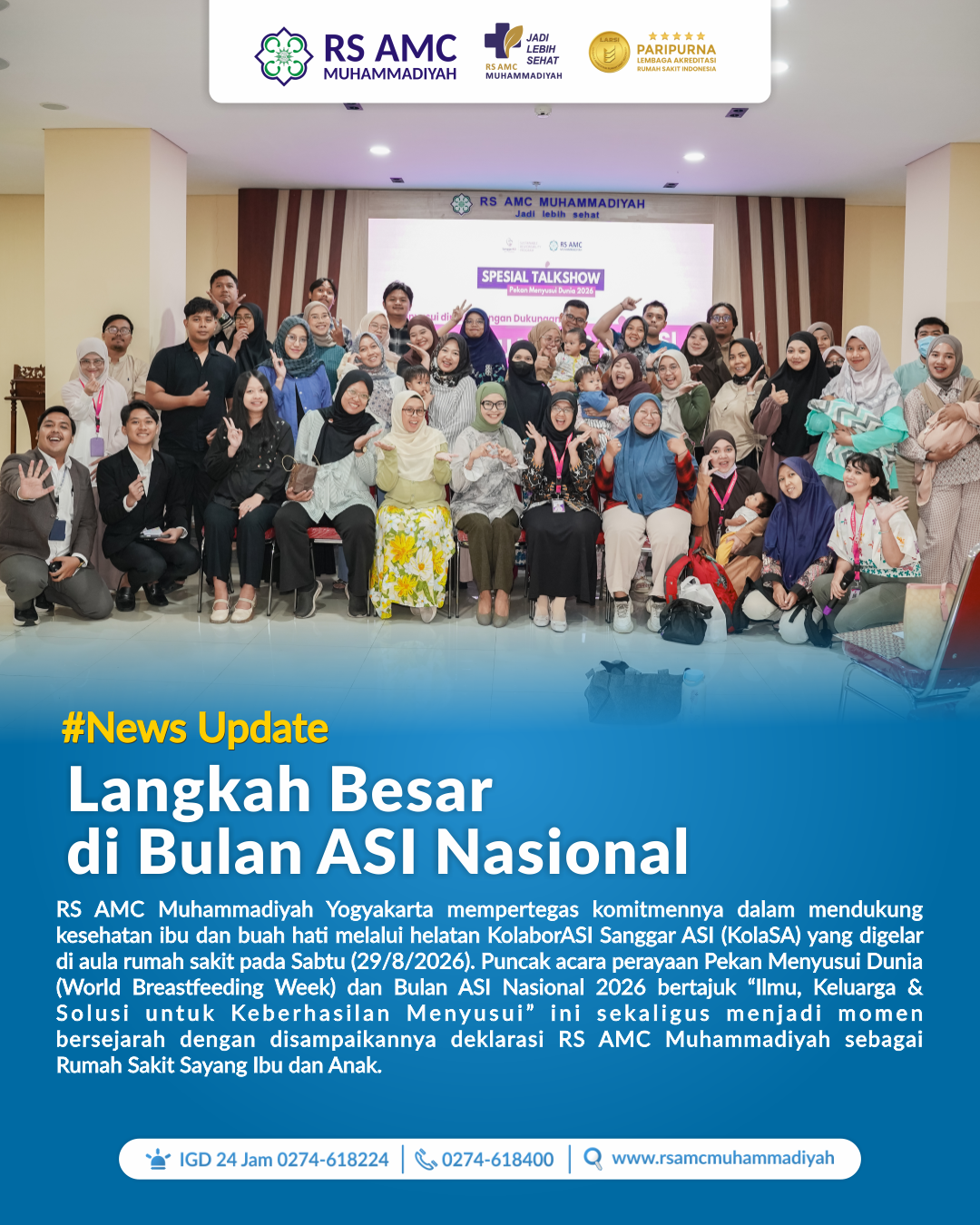 Langkah Besar RS AMC Muhammadiyah di Bulan ASI Nasional 